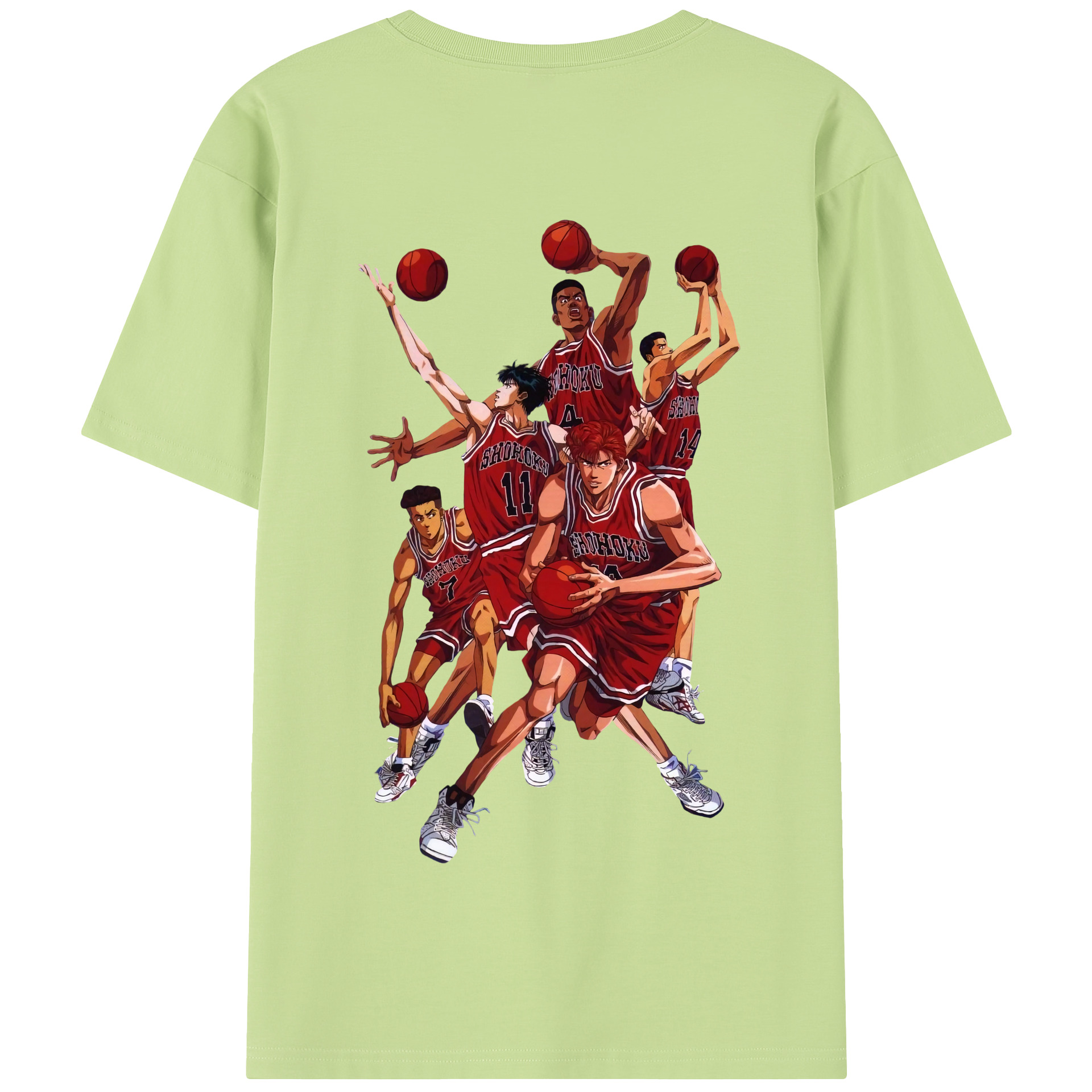 SLAM DUNK／スラムダンク 綿100％半袖Tシャツ（背面プリント）